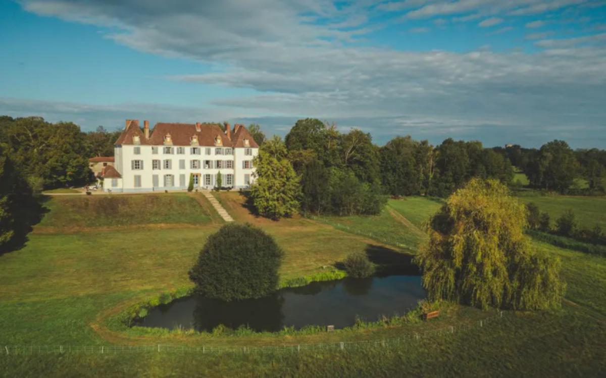 vue drone Château de Matel